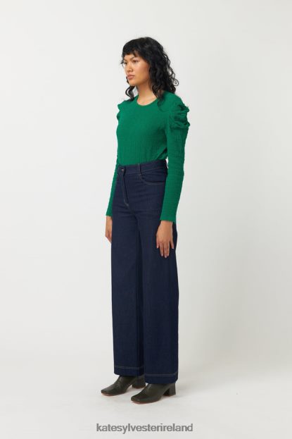 Clothing Grass green Kate Sylvester Women Crinkle Top J4V2R34