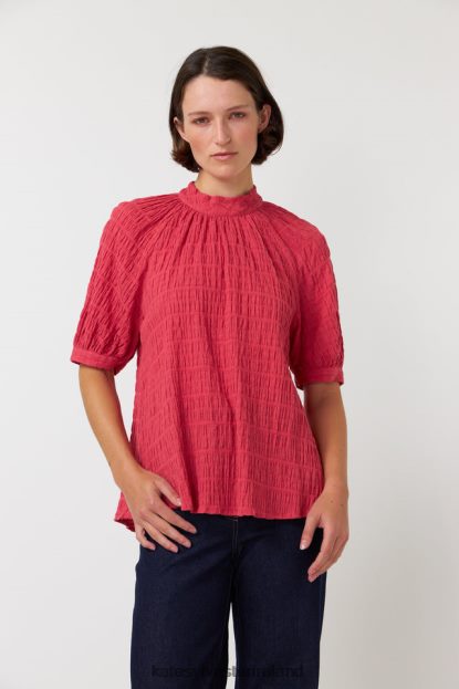 Clothing Pink Kate Sylvester Women Seersucker top J4V2R232