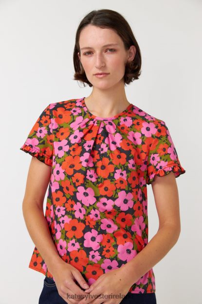 Clothing Pink orange Kate Sylvester Women Pop top J4V2R235