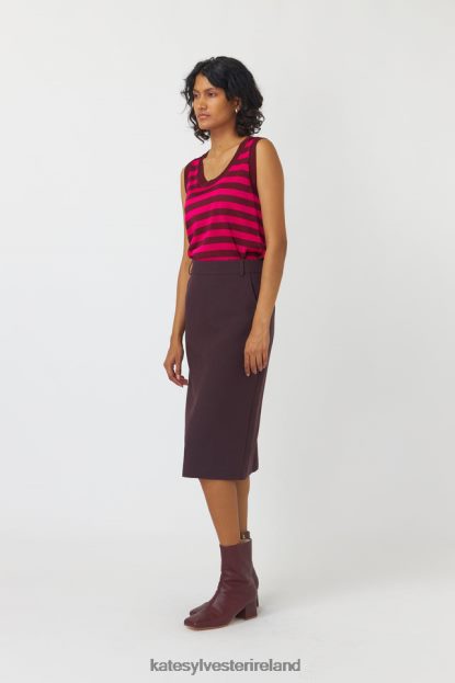 Clothing Pink stripe Kate Sylvester Women Venetia tank J4V2R203