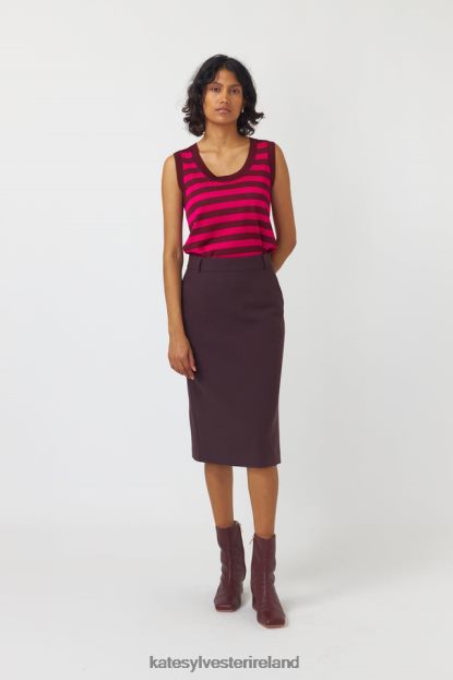 Clothing Pink stripe Kate Sylvester Women Venetia tank J4V2R203