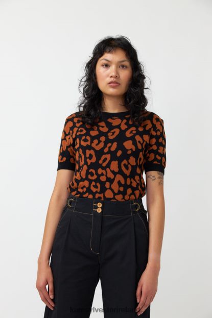 Clothing Tobacco Kate Sylvester Women Leopard top J4V2R194