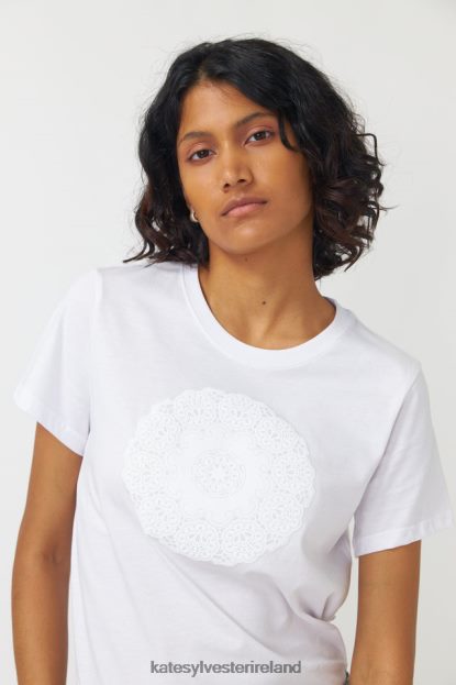 Clothing White Kate Sylvester Women Doily t-shirt J4V2R205