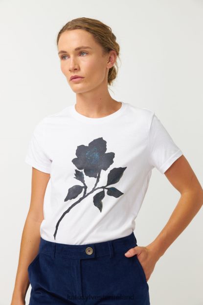 Clothing White Kate Sylvester Women Wild Rose T-Shirt J4V2R27
