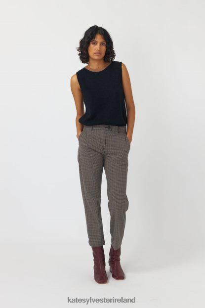 Clothing Mocha Kate Sylvester Women Checked cropped trouser J4V2R243