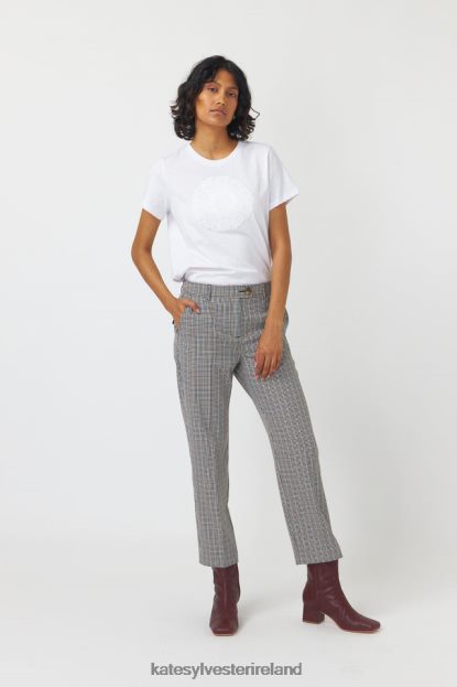 Clothing Sandstone Kate Sylvester Women Checked cropped trouser J4V2R245