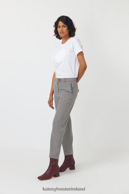 Clothing Sandstone Kate Sylvester Women Checked cropped trouser J4V2R245