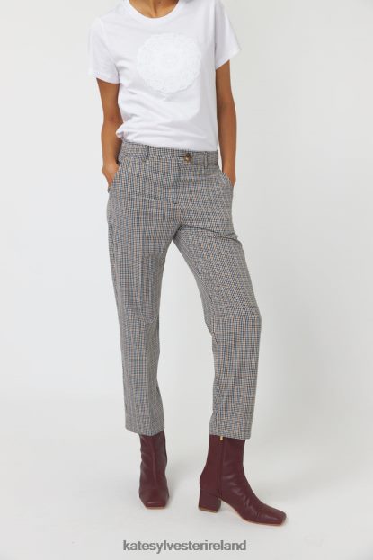Clothing Sandstone Kate Sylvester Women Checked cropped trouser J4V2R245