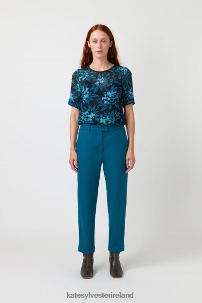 Clothing Turquoise Kate Sylvester Women Mary trouser J4V2R240