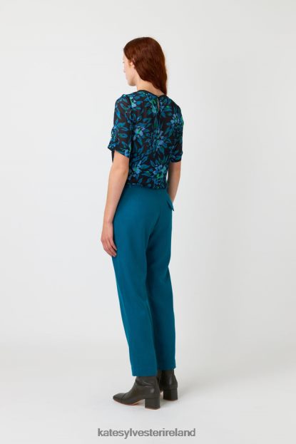 Clothing Turquoise Kate Sylvester Women Mary trouser J4V2R240