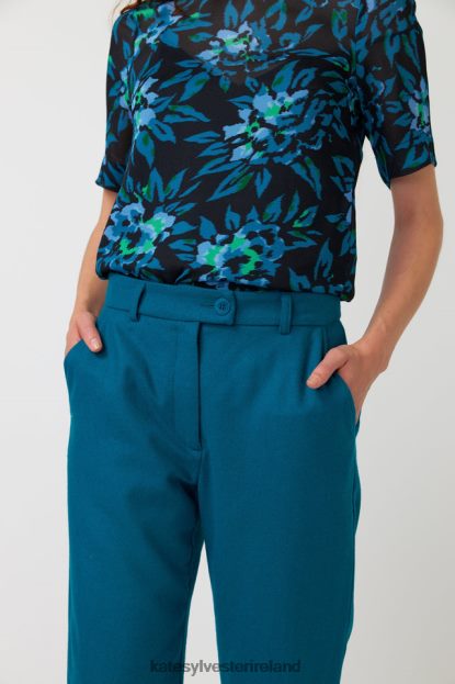 Clothing Turquoise Kate Sylvester Women Mary trouser J4V2R240