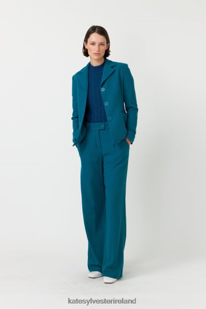 Clothing Turquoise Kate Sylvester Women Morris trouser J4V2R239